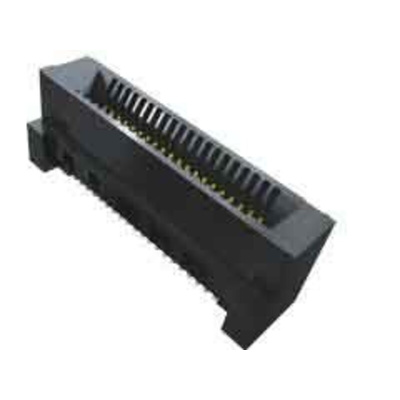 Samtec HSEC8-DV Series Vertical Female Edge Connector, Surface Mount, 20-Contacts, 0.8mm Pitch, 2-Row, Solder