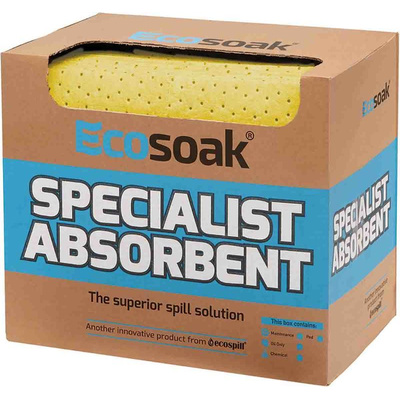 Ecospill Ltd Chemical Spill Absorbent Pad 70 L Capacity, 1 Per Package
