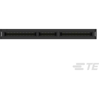 TE Connectivity Vertical Female Edge Connector, Surface Mount, 140-Contacts, 0.6mm Pitch, 2-Row, Solder Termination