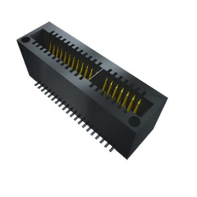 Samtec MEC1 Series Vertical Female Edge Connector, Surface Mount, 1mm Pitch, 1-Row