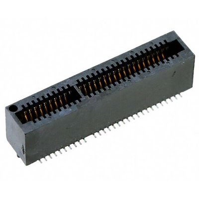 Samtec MEC1 Series Vertical Female Edge Connector, Surface Mount, 1mm Pitch, 1-Row