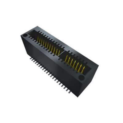 Samtec MEC1 Series Vertical Female Edge Connector, Surface Mount, 1mm Pitch, 1-Row