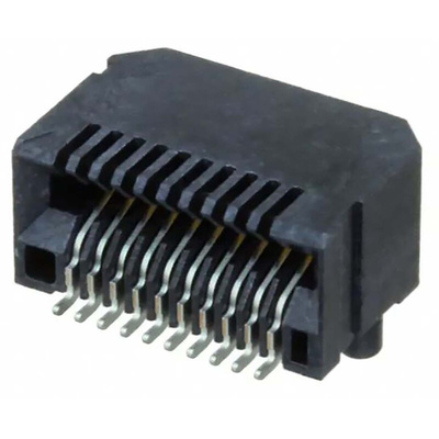 Samtec MECT Series Vertical Edge Connector, 10-Contacts, 0.88 Pitch, 2-Row