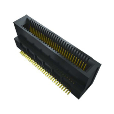 Samtec MEC6 Series Right Angle Female Edge Connector, Surface Mount, 40-Contacts, 0.635mm Pitch, 2-Row