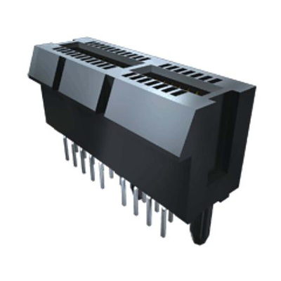 Samtec PCIE-036-02-S-D-RA Series Right Angle Female Edge Connector, 72-Contacts, 1mm Pitch, 2-Row