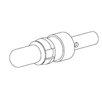 FCT from Molex, 172704 Series, Male Crimp D-sub Connector Contact, Gold over Nickel, 16 → 200 AWG