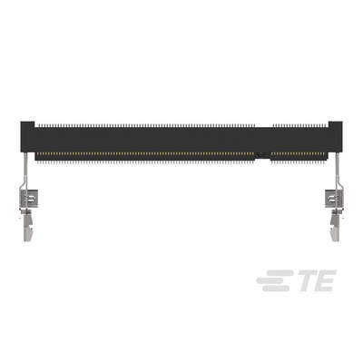 TE Connectivity DDR2 SO DIMM Series Right Angle Female Edge Connector, PCB Mount, 200-Contacts, 0.6mm Pitch, 2-Row