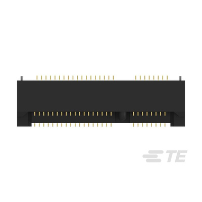 TE Connectivity Mini PCI Express Series Female Edge Connector, 52-Contacts, 0.8mm Pitch, 52-Row