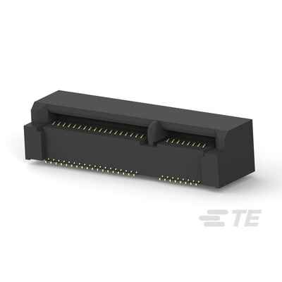 TE Connectivity Mini PCI Express Series Female Edge Connector, 52-Contacts, 0.8mm Pitch, 52-Row