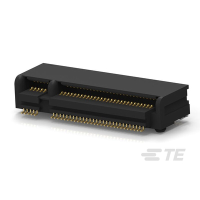 TE Connectivity M.2 NGFF Series Right Angle Edge Connector, PCB Mount, 67-Contacts, 0.5mm Pitch, 2-Row