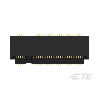TE Connectivity M.2 NGFF Series Right Angle Edge Connector, PCB Mount, 67-Contacts, 0.5mm Pitch, 2-Row