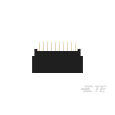 TE Connectivity Right Angle Female Edge Connector, PCB Mount, 20-Contacts, 2.54mm Pitch, 1-Row