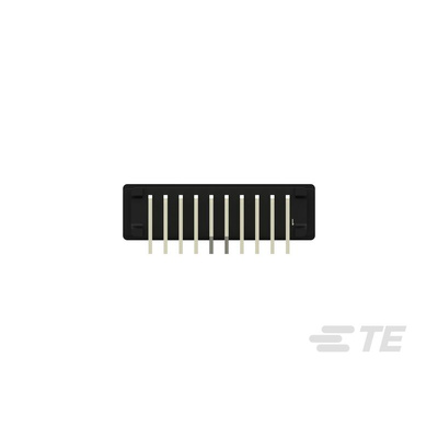 TE Connectivity Right Angle Female Edge Connector, PCB Mount, 20-Contacts, 2.54mm Pitch, 1-Row