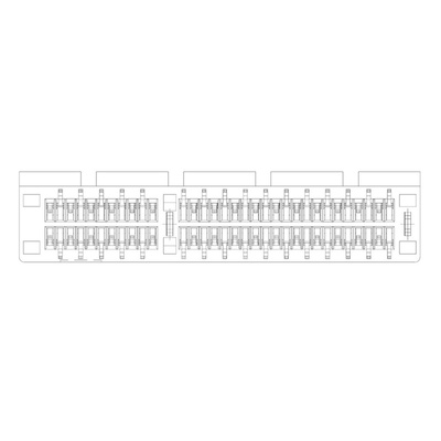 Amphenol Communications Solutions 10018784 Series Vertical Male Edge Connector, 64-Contacts, 1mm Pitch