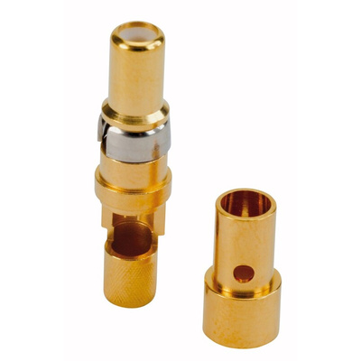 CONEC size 3.2mm Male Solder D-Sub Connector Coaxial Contact, Gold Flash over Nickel Coaxial