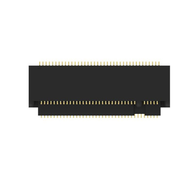 TE Connectivity Right Angle Female Edge Connector, Through Hole Mount, 67-Contacts, 1mm Pitch, 2-Row, Solder Termination