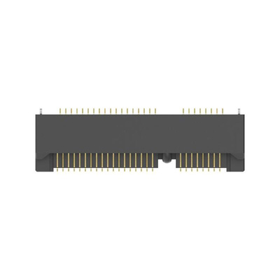 TE Connectivity Right Angle Edge Connector, 52-Contacts, 0.8mm Pitch, 2-Row, Surface Mount Termination