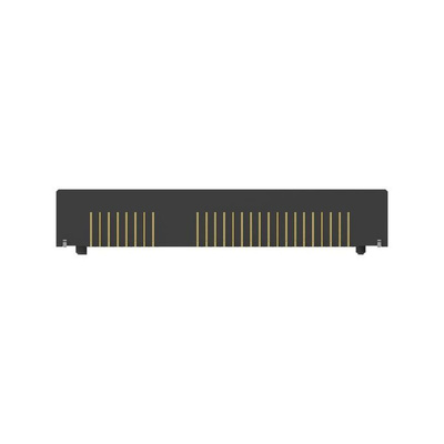 TE Connectivity Right Angle Edge Connector, 52-Contacts, 0.8mm Pitch, 2-Row, Surface Mount Termination