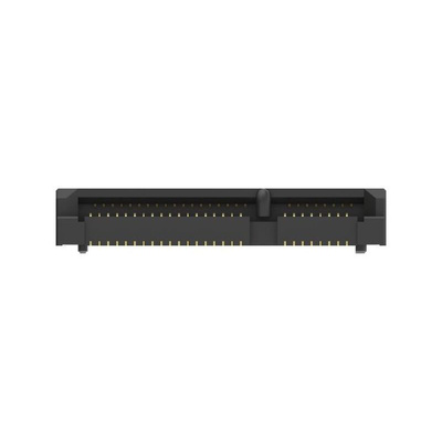 TE Connectivity Right Angle Edge Connector, 52-Contacts, 0.8mm Pitch, 2-Row, Surface Mount Termination
