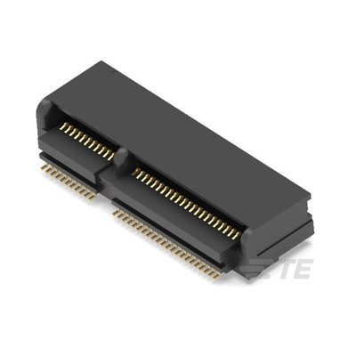TE Connectivity M.2 NGFF Series Right Angle Female Edge Connector, Surface Mount, 67-Contacts, 0.5mm Pitch, 2-Row,