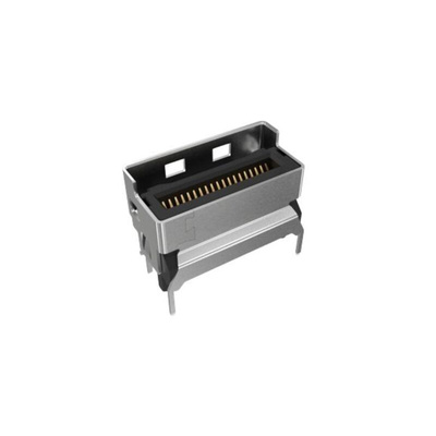 Amphenol ICC Edge Connector, 74-Contacts, 0.6mm Pitch