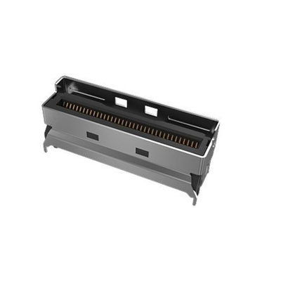 Amphenol ICC Vertical Edge Connector, 74-Contacts, 0.6mm Pitch