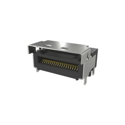 Amphenol ICC Right Angle Edge Connector, 74-Contacts, 0.6mm Pitch