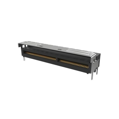 Amphenol ICC Right Angle Edge Connector, 74-Contacts, 0.6mm Pitch