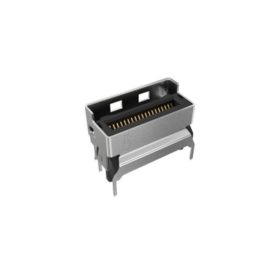 Amphenol ICC Vertical Edge Connector, 74-Contacts, 0.6mm Pitch