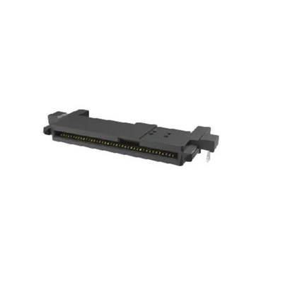Amphenol ICC Right Angle Receptacle Edge Connector, 68-Contacts, 0.8 mm, 1.27 mm Pitch, 2-Row