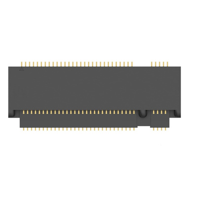 TE Connectivity Right Angle Edge Connector, 67-Contacts, 0.5mm Pitch, 2-Row