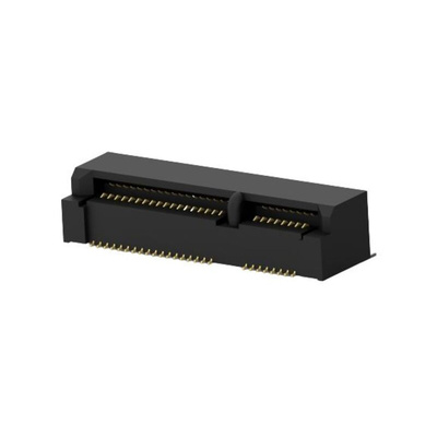 TE Connectivity Horizontal Edge Connector, 52-Contacts, 0.8mm Pitch, 2-Row
