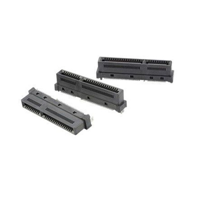 Amphenol Communications Solutions Right Angle Edge Connector, 168-Contacts, 0.6mm Pitch, 2-Row
