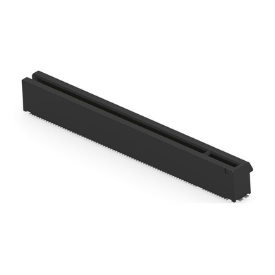 TE Connectivity 5-2371899 Series Vertical Female Edge Connector, Board Mount, 164-Contacts, 1mm Pitch, 2-Row, Surface