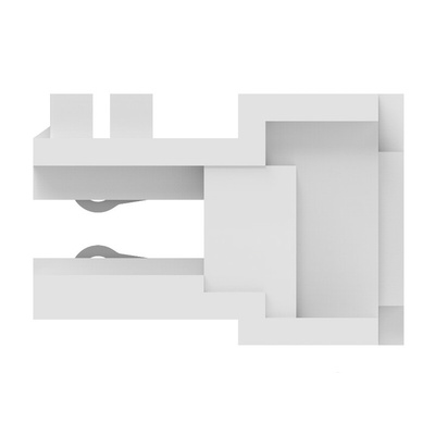 TE Connectivity Right Angle Female Edge Connector, Cable Mount, 3-Contacts, 2.5mm Pitch, 1-Row, IDT Termination