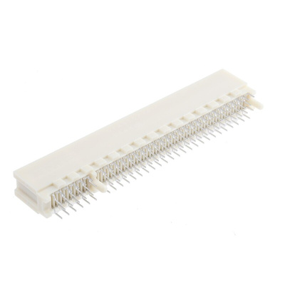 TE Connectivity Female Edge Connector, Through Hole Mount, 120-Contacts, 1.27mm Pitch, 2-Row, Solder Termination