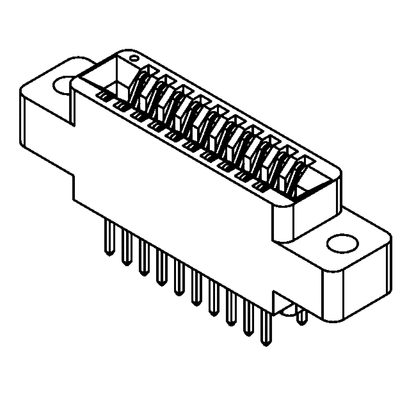 Sullins Female Edge Connector, Side Mount, 50-Contacts, 2.54mm Pitch, 2-Row, Solder Termination