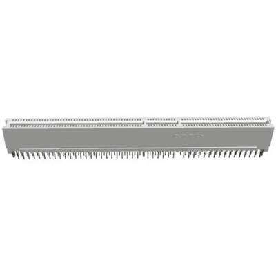 TE Connectivity Female Edge Connector, Through Hole Mount, 184-Contacts, 1.27mm Pitch, 2-Row, Solder Termination