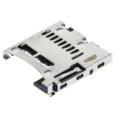 Molex, 47337 8 Way Right Angle Micro SD Memory Card Connector With Solder Termination