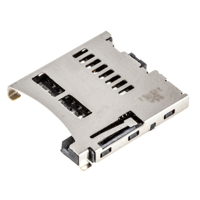 Molex, 47388 8 Way Right Angle Micro SD Memory Card Connector With Solder Termination