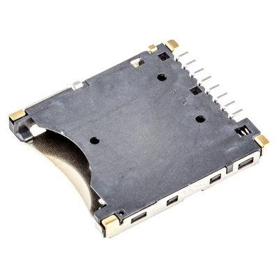 Molex, 503182 8 Way Right Angle Micro SD Memory Card Connector With Solder Termination