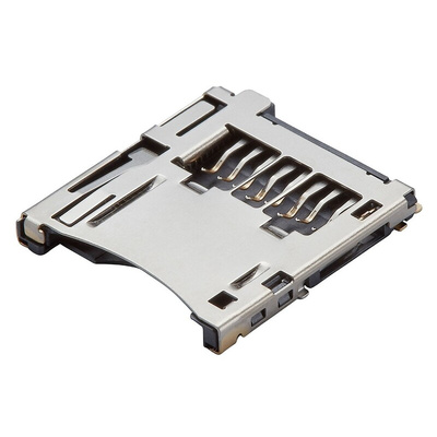 Molex, 503182 8 Way Right Angle Micro SD Memory Card Connector With Solder Termination