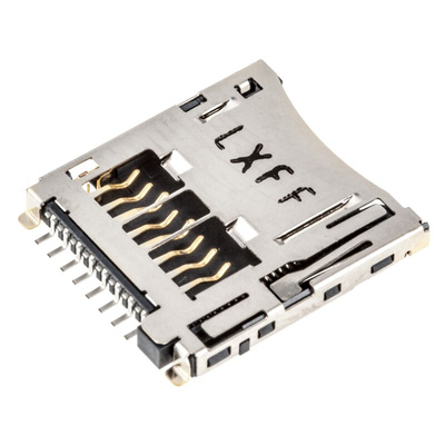 Molex, 503182 8 Way Right Angle Micro SD Memory Card Connector With Solder Termination