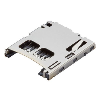 Molex, 502579 8 Way Right Angle Push/Push Micro SD Memory Card Connector With Solder Termination