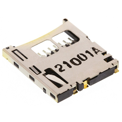 Molex, 502579 8 Way Right Angle Push/Push Micro SD Memory Card Connector With Solder Termination