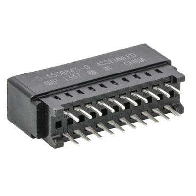 TE Connectivity Standard Edge II Series Edge Connector, 20-Contacts, 2.54mm Pitch, Solder Termination