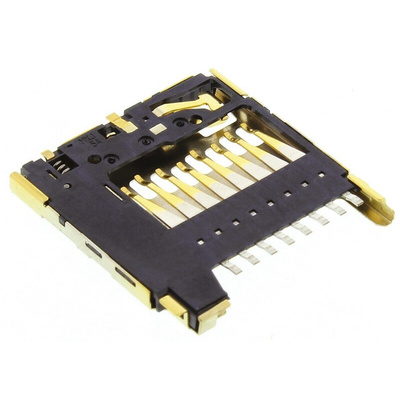 Molex, 503398 8 Way Right Angle Micro SD Memory Card Connector With SMT Termination