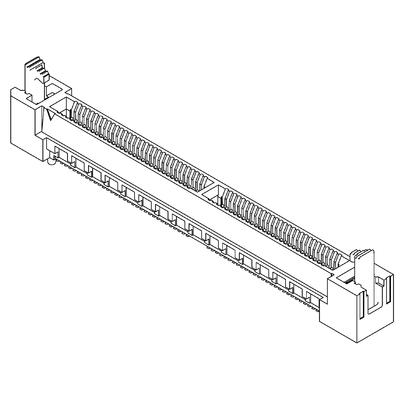Samtec HSEC8-DV Series Female Edge Connector, Surface Mount, 80-Contacts, 0.8mm Pitch, 2-Row, SMT Termination