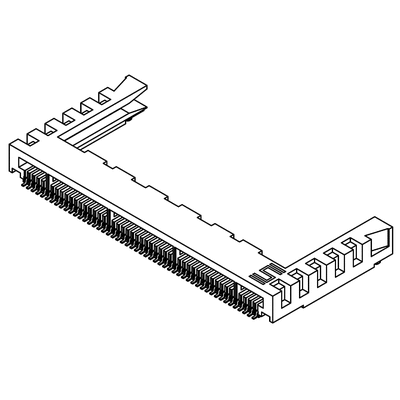 Samtec MB1 Series Female Edge Connector, Surface Mount, 50-Contacts, 1mm Pitch, 1-Row, Solder Termination
