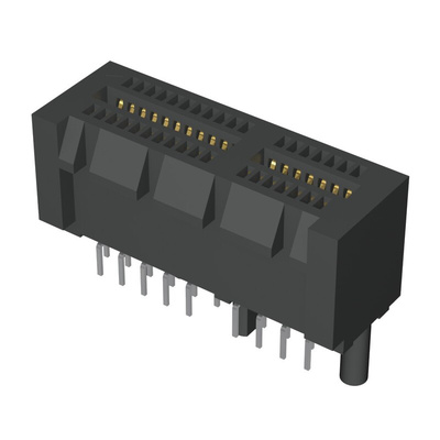 Samtec PCIE Series Female Edge Connector, Through Hole Mount, 36-Contacts, 1mm Pitch, 2-Row, Solder Termination